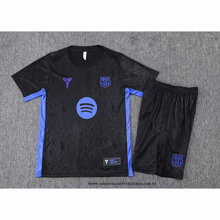 Chandal del Barcelona 25-26 Manga Corta Negro - Pantalon Corto